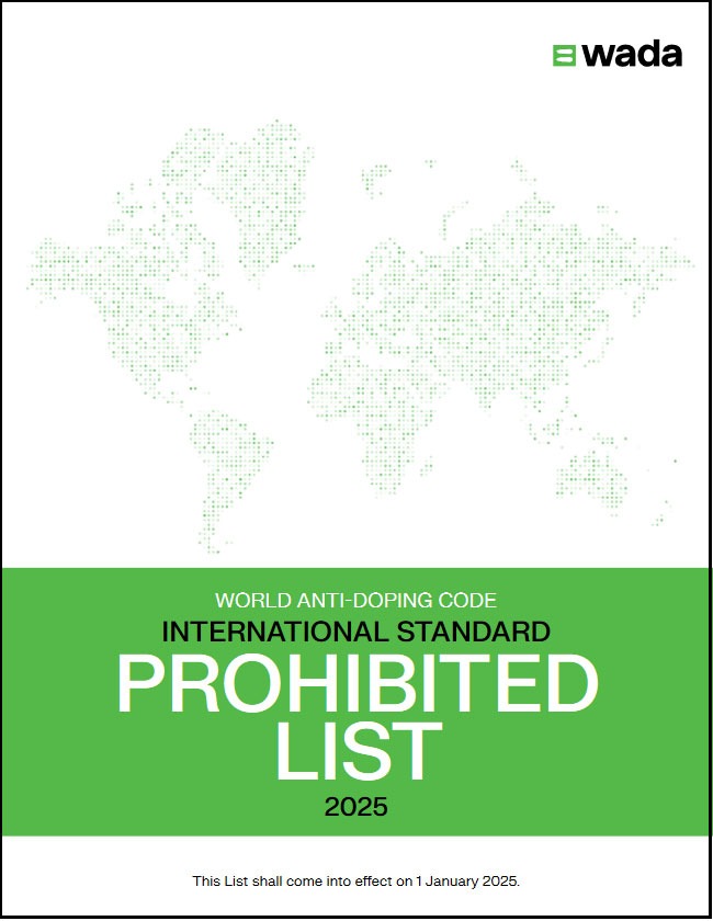 The 2025 WADA Prohibited List.